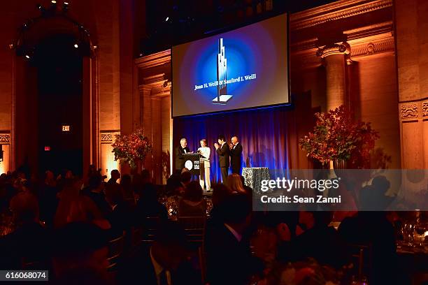 Sanford I. Weill, Joan H. Weill, Lang Lang and Leszek Lukas attend Lang Lang & Friends Gala Concert Dinner to Honor Joan H. Weill & Sanford I Weill...