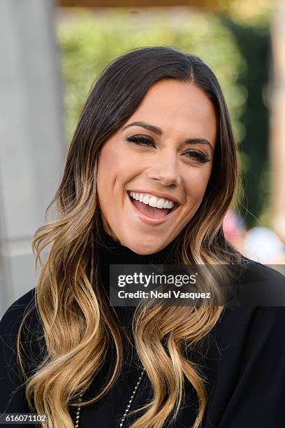 Jana Kramer visits "Extra" at Universal Studios Hollywood on October 21, 2016 in Universal City, California.