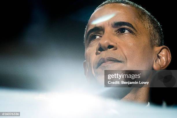 Photograph of Barack Obama at the Democratic National Convention in Philadelphia, Pennsylvania, on Monday, July 27, 2016.
