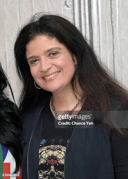 Chef Alex Guarnaschelli attends The Build Series to discuss "Chopped" with Raven-Symone at AOL HQ on October 21, 2016 in New York City.