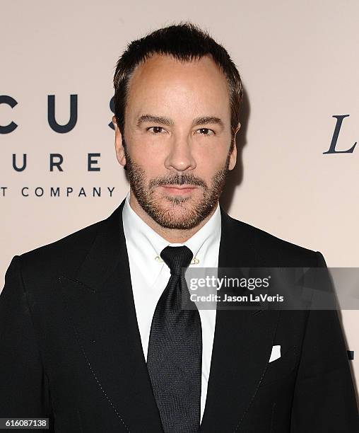 Designer Tom Ford attends the premiere of "Loving" at Samuel Goldwyn Theater on October 20, 2016 in Beverly Hills, California.