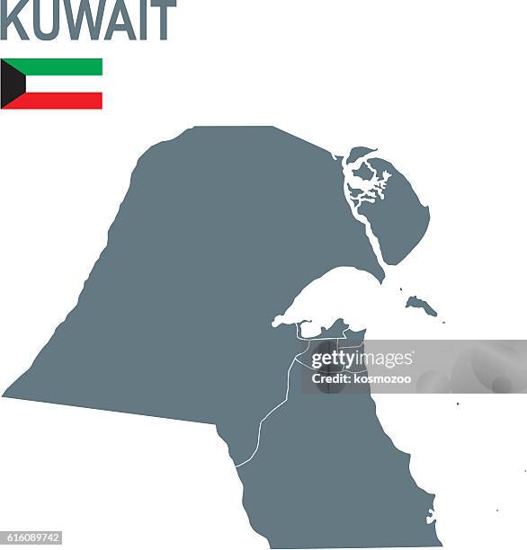 stockillustraties, clipart, cartoons en iconen met kuwait - kuwait