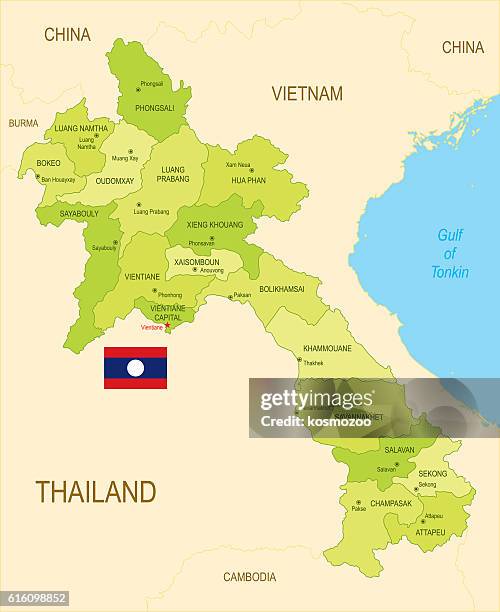 laos - vientiane stock illustrations