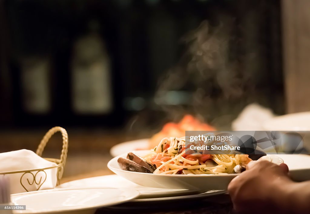 Chef preparing food