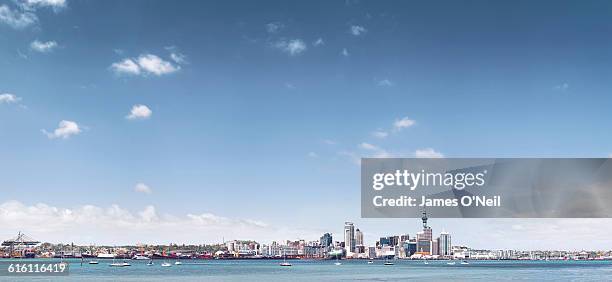 auckland skyline - auckland waterfront stock pictures, royalty-free photos & images