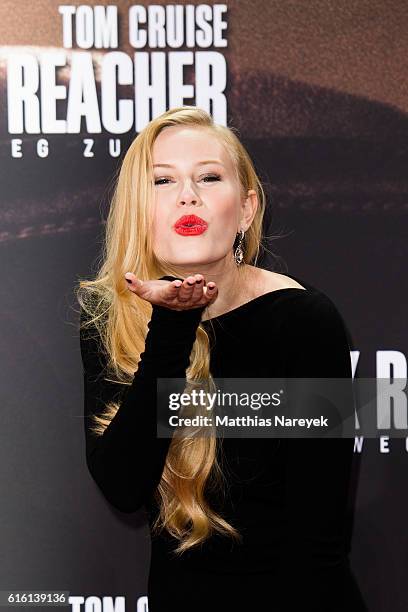 Danika Yarosh attends the 'Jack Reacher: Never Go Back' Berlin Premiere at CineStar Sony Center on October 21, 2016 in Berlin, Germany.