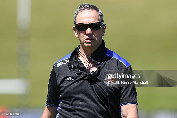 Wanganui Coach Jason Caskey before the Heartland Meads Cup match between Wanganui and Wairarapa Bush on October 22, 2016 in Wanganui, New Zealand.