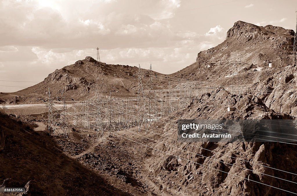 Transformer station at Hoover Dam - Nevada - USA