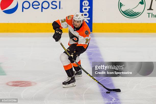 Philadelphia Flyers defenseman Brandon Manning in action during the NHL game between the Anaheim Ducks and the Philadelphia Flyers played at the...