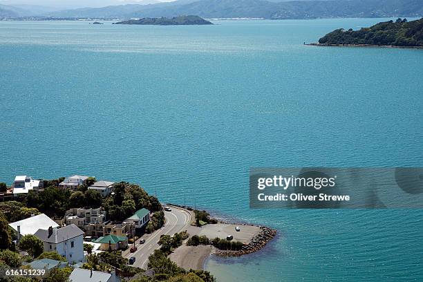 wellington harbour - wellington harbour stock pictures, royalty-free photos & images