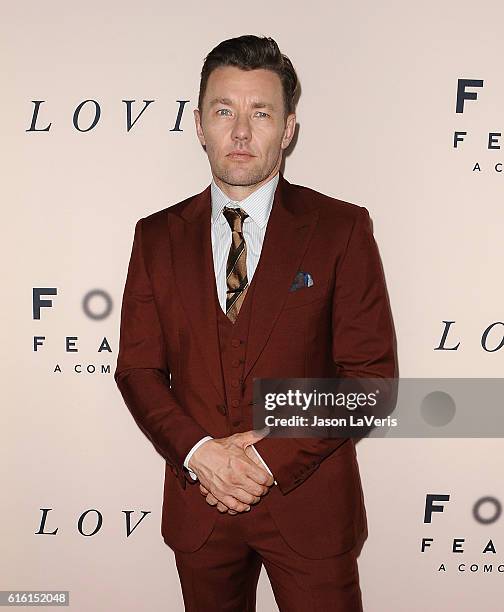 Actor Joel Edgerton attends the premiere of "Loving" at Samuel Goldwyn Theater on October 20, 2016 in Beverly Hills, California.