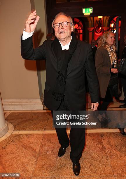 Klaus Maria Brandauer during the Hessian Film and Cinema Award at Alte Oper on October 21, 2016 in Frankfurt am Main, Germany.