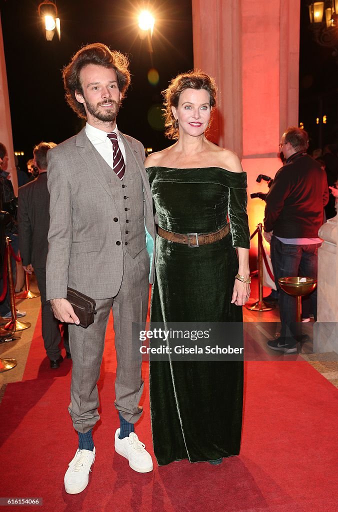 Margarita Broich and her son Hans Broich during the Hessian Film and
