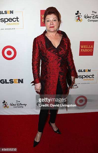 Actress Kate Mulgrew attends the 2016 GLSEN Respect Awards at the Beverly Wilshire Four Seasons Hotel on October 21, 2016 in Beverly Hills,...