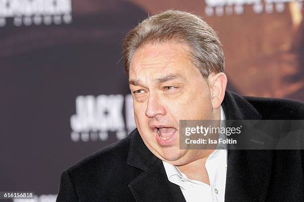 German comedian Oliver Kalkofe attends the 'Jack Reacher: Never Go Back' Berlin Premiere at CineStar Sony Center Potsdamer Platz on October 21, 2016...