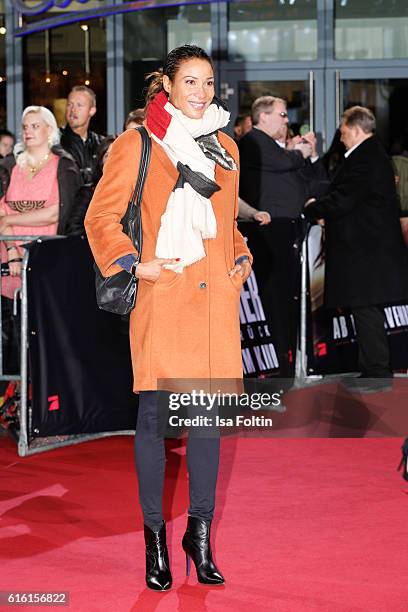 German moderator Annabelle Mandeng attends the 'Jack Reacher: Never Go Back' Berlin Premiere at CineStar Sony Center Potsdamer Platz on October 21,...