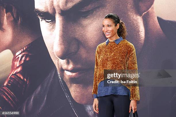 German moderator Annabelle Mandeng attends the 'Jack Reacher: Never Go Back' Berlin Premiere at CineStar Sony Center Potsdamer Platz on October 21,...