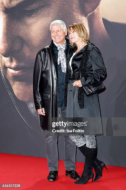 Michael Marx and Beate Haeutemann attend the 'Jack Reacher: Never Go Back' Berlin Premiere at CineStar Sony Center Potsdamer Platz on October 21,...