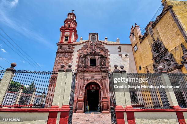 parroquia de santiago (santiago parish) - queretaro, mexico - queretaro stock pictures, royalty-free photos & images