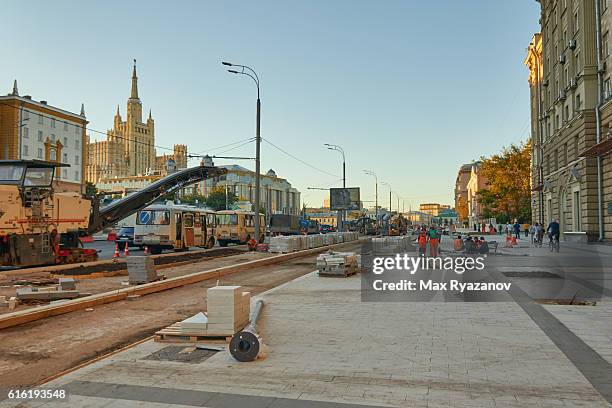 garden ring, moscow - way foundation stock pictures, royalty-free photos & images