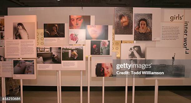 Atmosphere at the opening of #girlgaze: a frame of mind at Annenberg Space for Photography Skylight Studios on October 21, 2016 in Los Angeles,...