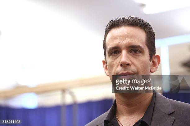 Nick Cordero during the open press rehearsal for "A Bronx Tale - The New Musical" at the New 42nd Street Studios on October 21, 2016 in New York City.