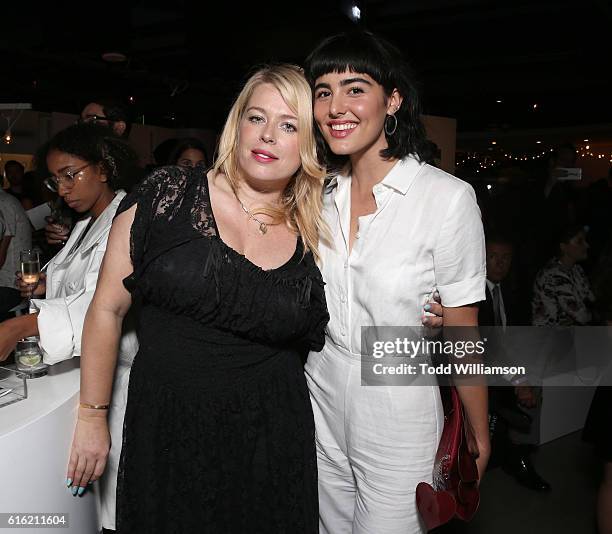 Amanda de Cadenet and #girlgaze photographer Paris Helena attends the opening of #girlgaze: a frame of mind at Annenberg Space for Photography...