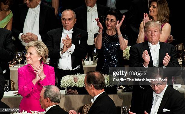 Democratic Nominee for President of the United States former Secretary of State Hillary Clinton attends the 71st annual Alfred E. Smith Memorial...