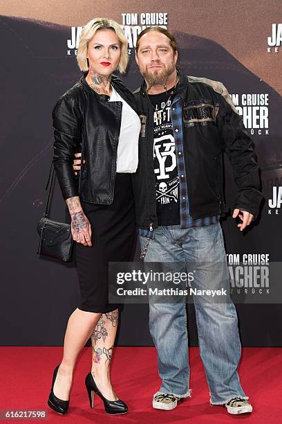 Lola Montez and Martin Kesici attend the 'Jack Reacher: Never Go Back' Berlin Premiere at CineStar Sony Center on October 21, 2016 in Berlin, Germany.