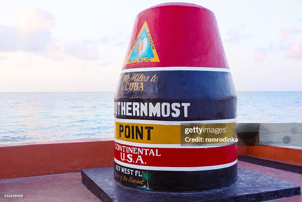 Southernmost point in continental USA in Key West