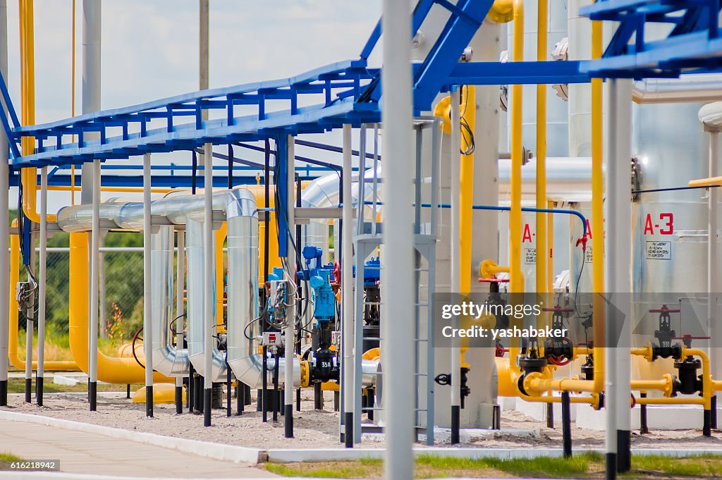 Gas compressor station in Ukraine