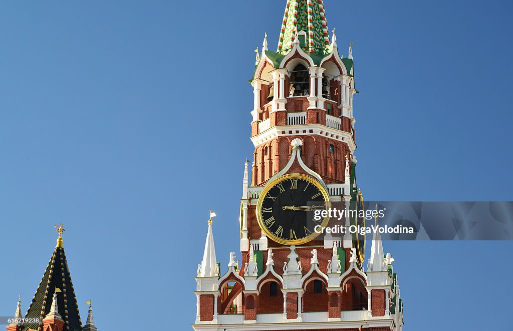 Torre Spasskaya del Kremlin de Moscú, Rusia