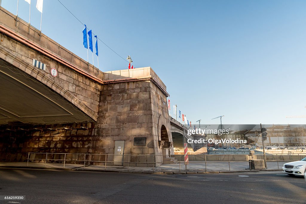 Big Moskvoretsky bridge in Moscow, Russia