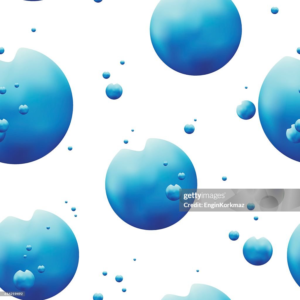 Abstract drops seamless pattern