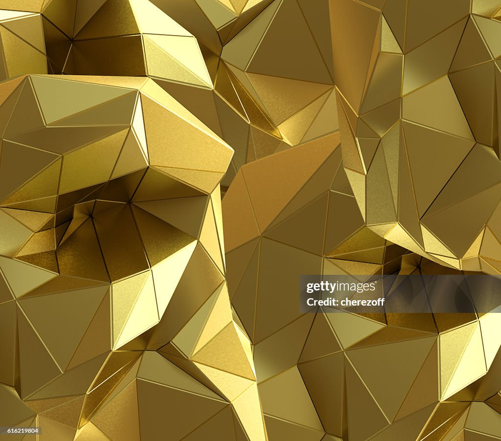 Luxury gold abstract triangle background