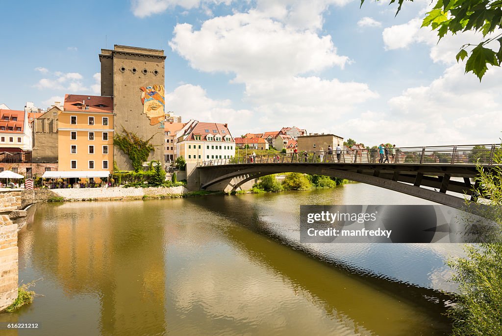 Vista desde Alemania a la ciudad polaca de Zgorcelec