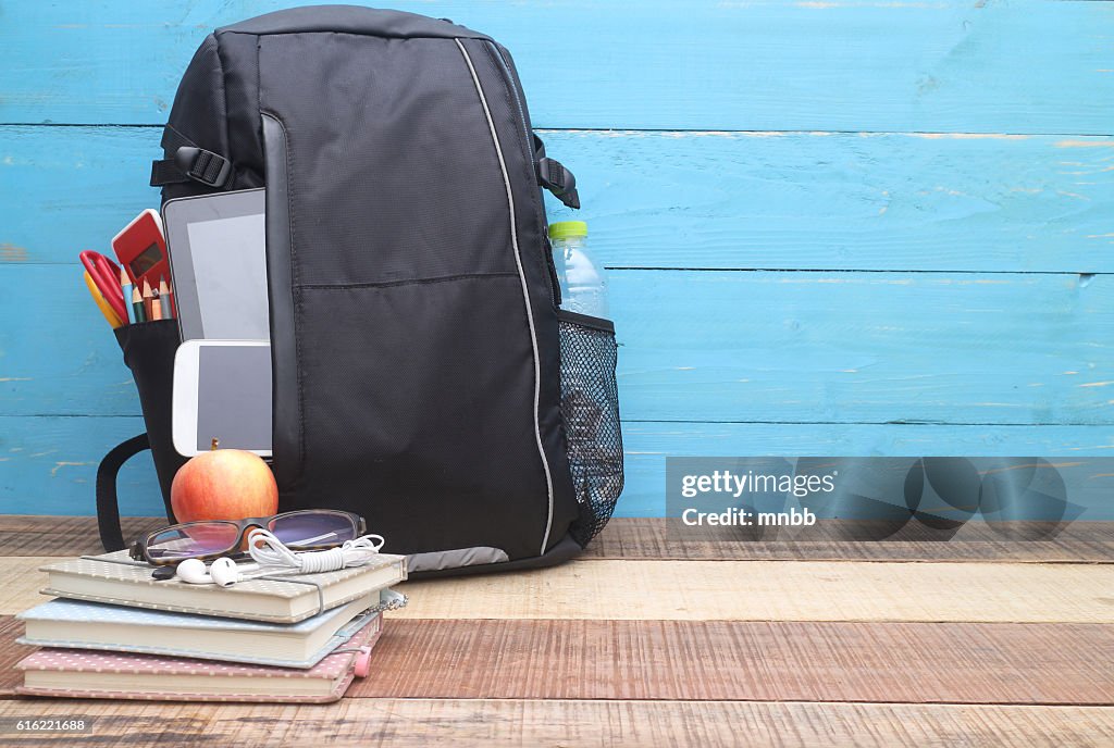 School, bag, backpack.