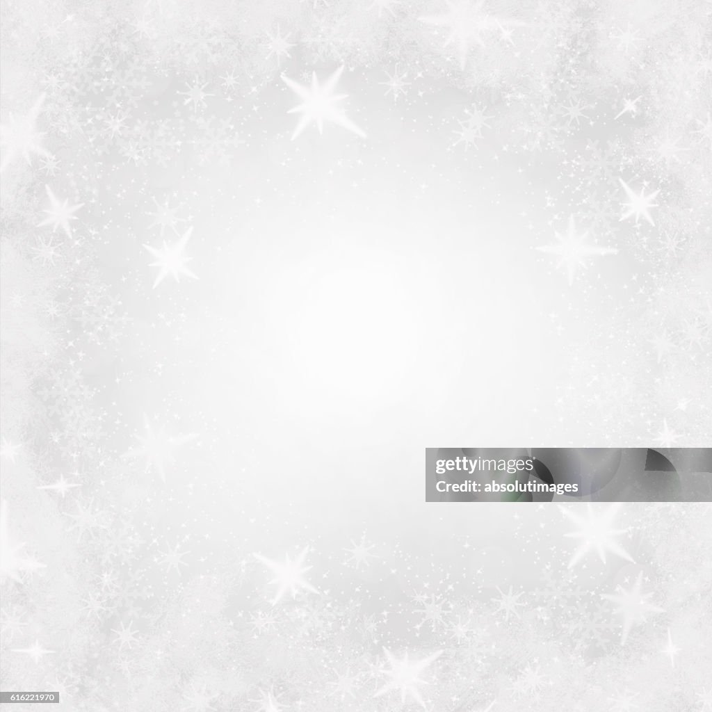 Christmas backdrop with ice crystal