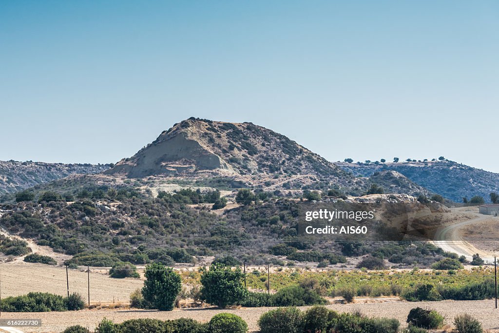 View of the mountain range, Cyprus.