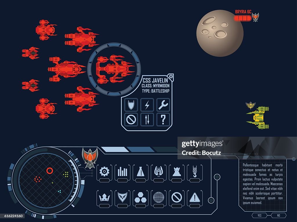 Space strategy game asset