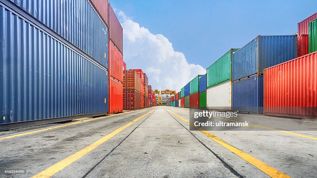 Business and logistics. Cargo transportation and storage