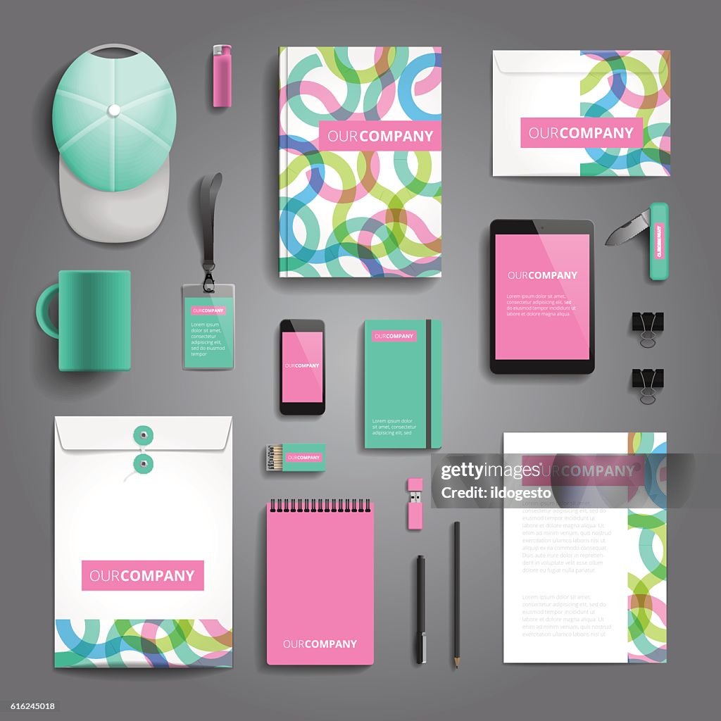 Corporate identity print template