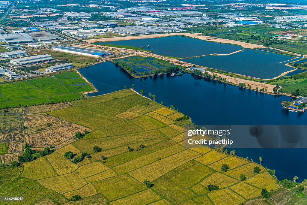 Agricultura, Polígono Industrial Reservorio de Agua Fotografía Aérea