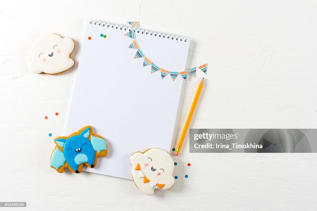 Funny gingerbread cookies for Halloween