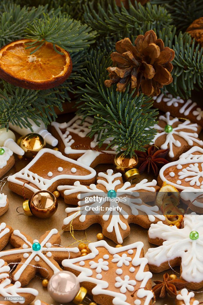 Christmas gingerbread cookies