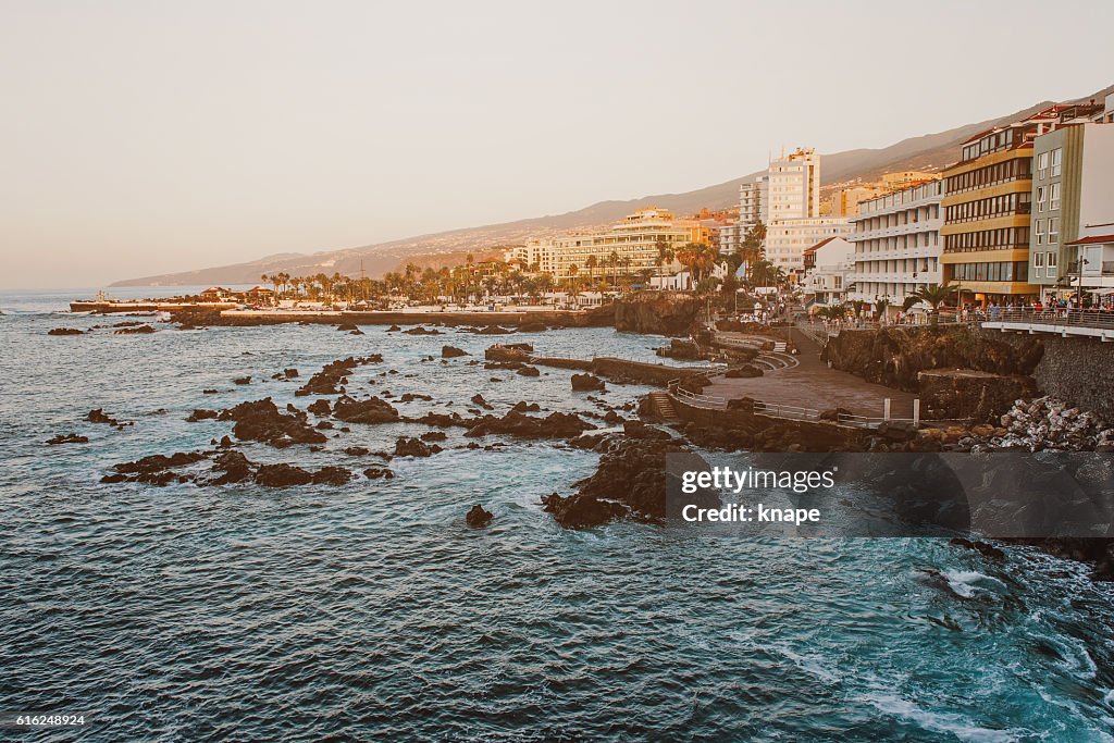 Puerto de la Cruz in Tenerife Spain