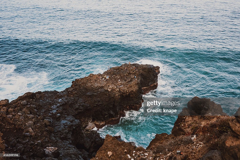 Atlantic ocean in Tenerife Spain