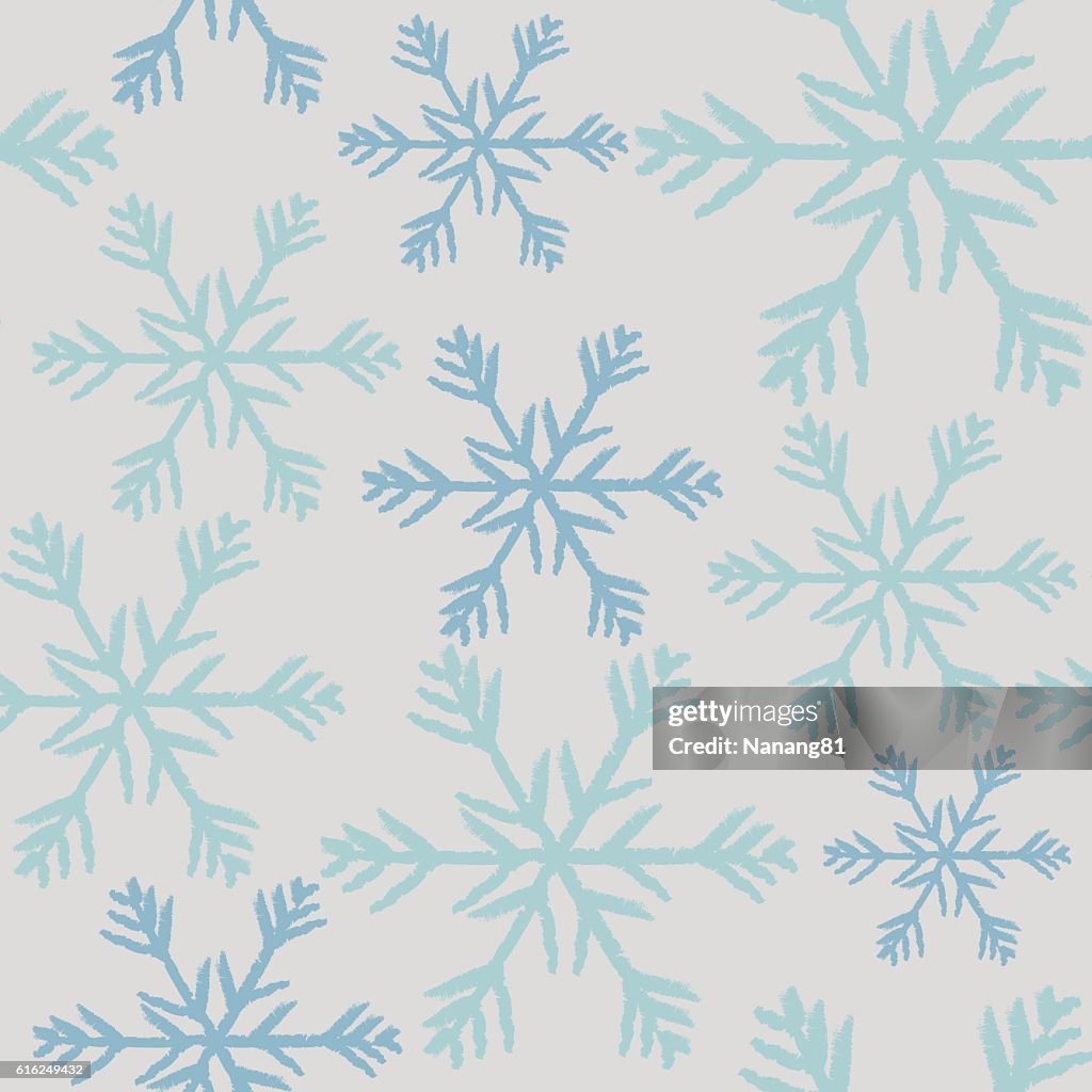 Seamless Christmas Background with Snowflakes design