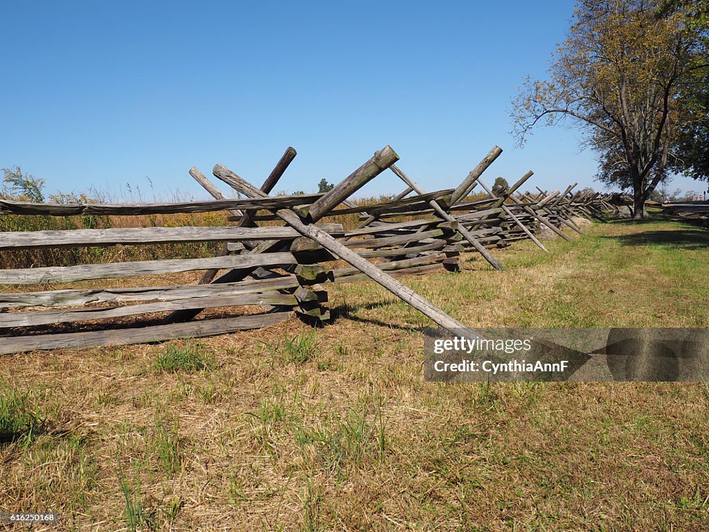 Holzzaun in Gettysburg