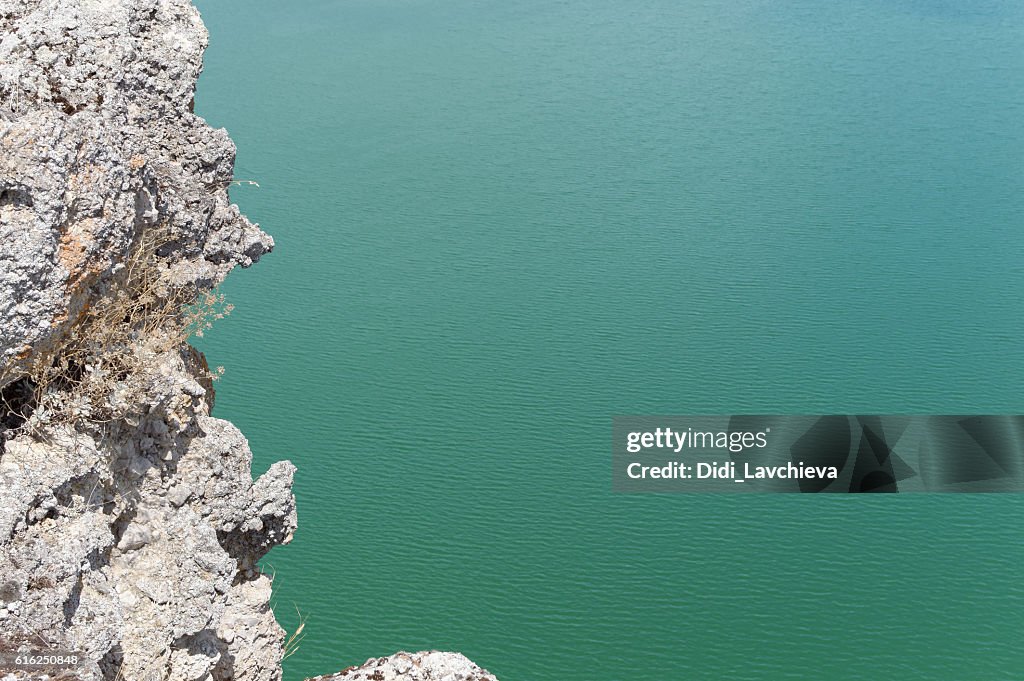 Green water surface